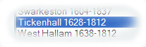 Choosing "Tickenhall" as the Parish